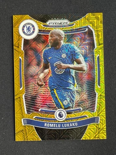 Romelu Lukaku 2021 Panini Prizm Gold Mojo Prizm 6/10