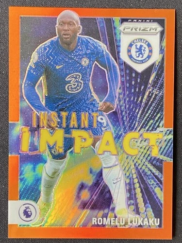 Romelu Lukaku 2021 Panini Prizm Orange /25