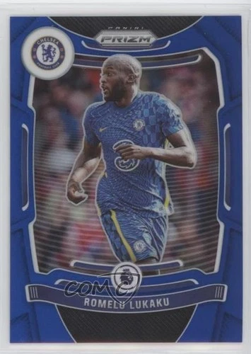 Romelu Lukaku 2021 Panini Prizm Premier League Azul Prizm 81/340