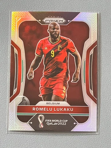 Romelu Lukaku 2022 Panini Prizm World Cup Silver Refractor