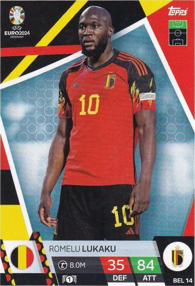 Romelu Lukaku 2024 Topps Match Attax UEFA EURO