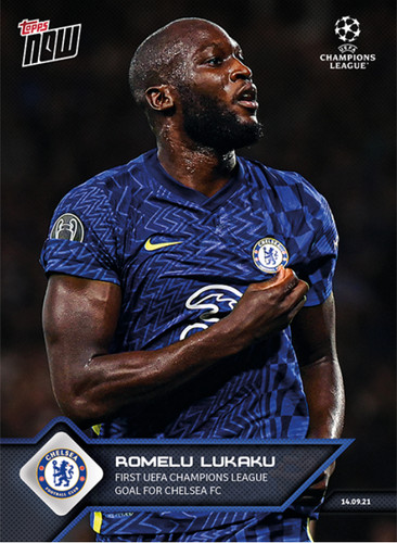 Romelu Lukaku 2021 Topps Now Champions League