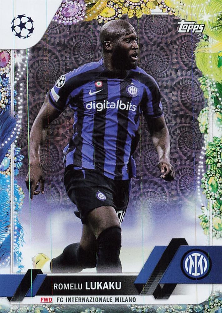 Romelu Lukaku 2022 Topps UEFA Club Competitions Carnaval Edition
