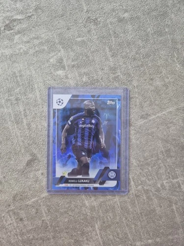 Romelu Lukaku 2022 Topps UEFA Club Competitions Blue Inferno Foil /125