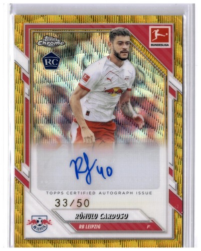 Romulo Cardoso 2025 Topps Chrome Gold Wave /50