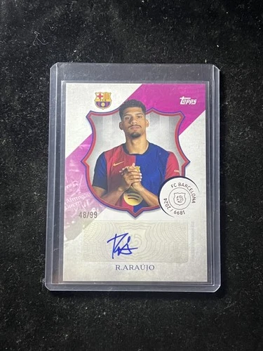 Ronald Araujo 2024 Topps Barcelona 125 Anniversary Pink /99