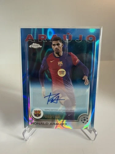 Ronald Araujo 2024 Topps Chrome Blue Lava Refractor /150