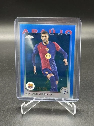 Ronald Araujo 2024 Topps Chrome Blue Refractor /150
