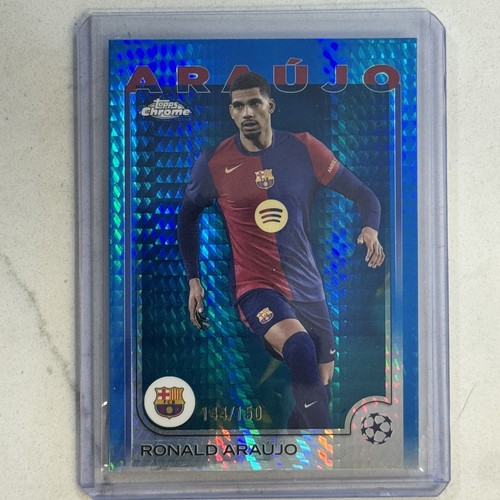 Ronald Araujo 2024 Topps Chrome Blue Refractor Prism /150