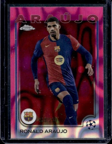 Ronald Araujo 2024 Topps Chrome Pink Lava Refractor /250