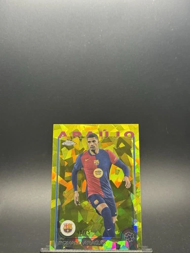 Ronald Araujo 2024 Topps Chrome Sapphire Yellow Refractor /75