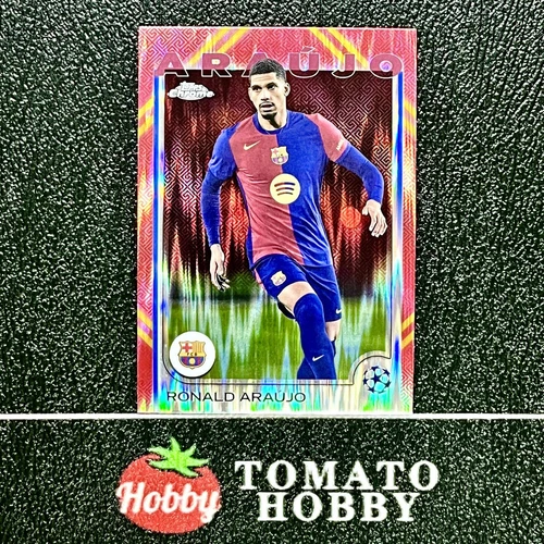 Ronald Araujo 2024 Topps Chrome UEFA Red Gold Refractor