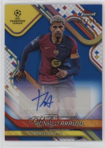 Ronald Araujo 2024 Topps Finest Blue Refractor