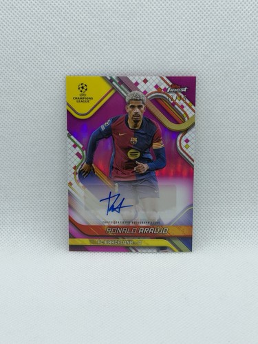 Ronald Araujo 2024 Topps Finest Pink Refractor /75