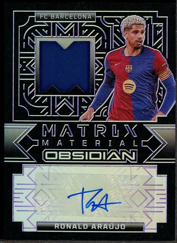 Ronald Araujo 2024 Panini Obsidian Purple 3/25