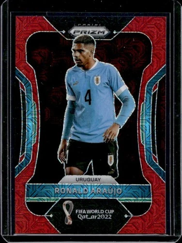 Ronald Araujo 2022 Panini Prizm World Cup Red Mojo /99