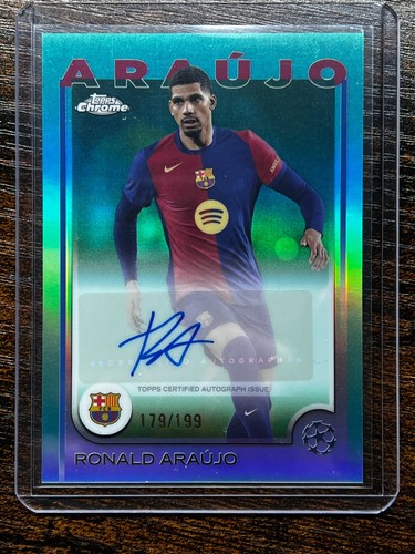 Ronald Araujo 2024 Topps UEFA Club Competitions Green Foil /199