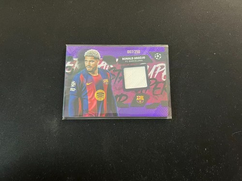 Ronald Araujo 2025 Topps UEFA Club Fútbol Púrpura /250
