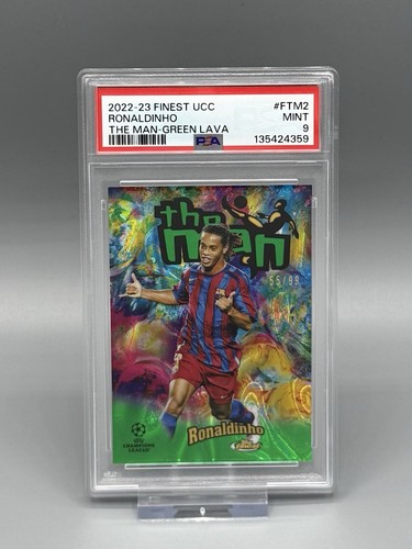 Ronaldinho 2022 Topps Finest Green Lava /99