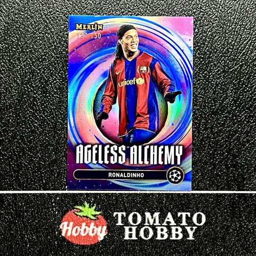 Ronaldinho 2024 Topps Merlin Chrome Blue Refractor /150