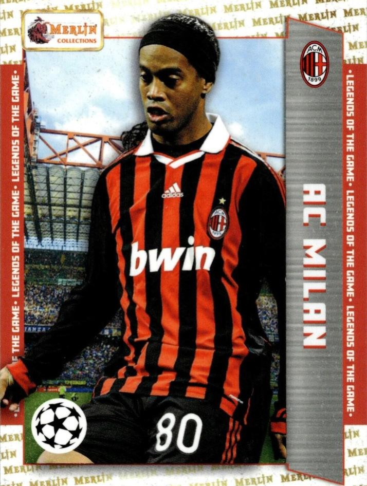 Ronaldinho 2023 Topps Merlin Heritage UEFA Club Competitions