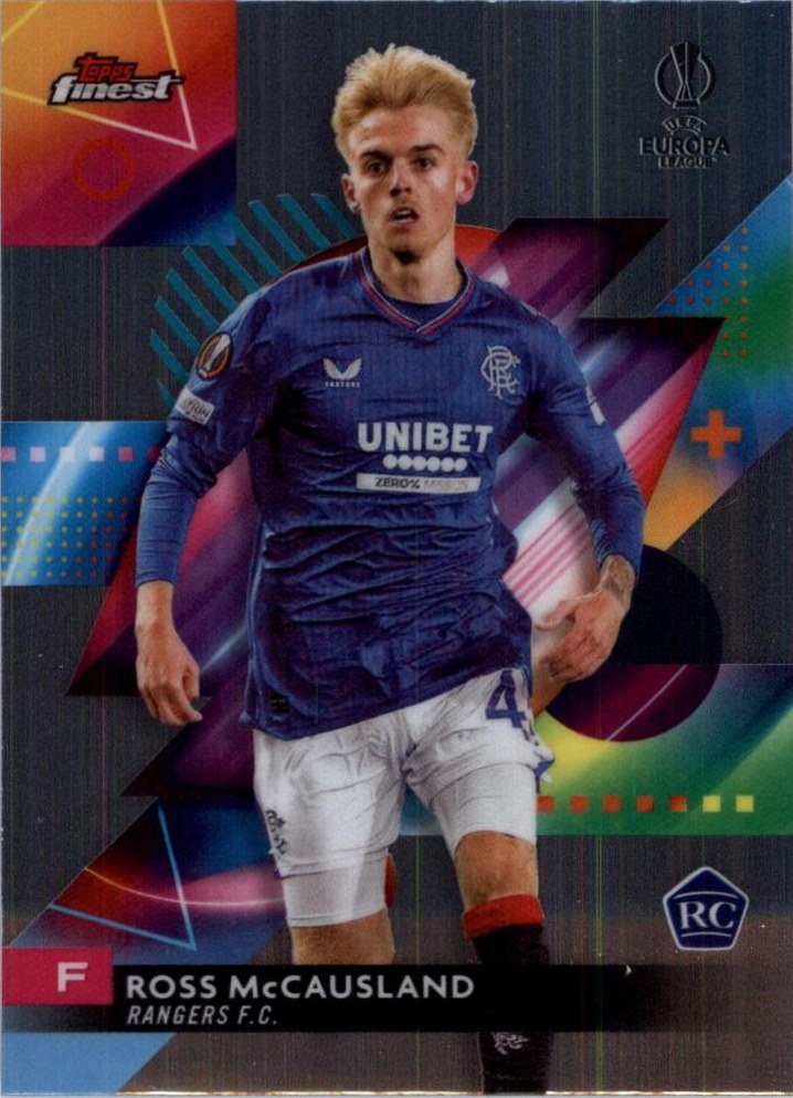 Ross McCausland 2023 Topps Finest UEFA Club Competitions