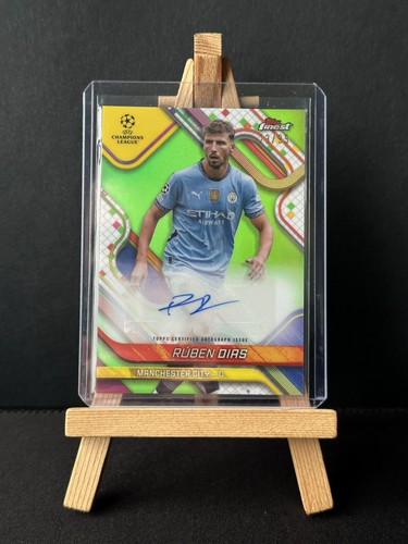 Ruben Dias 2024 Topps Finest Green Wave /99