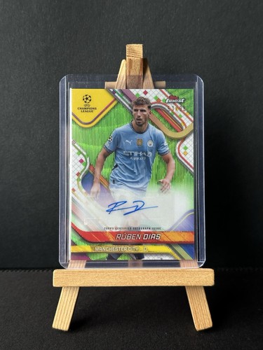 Ruben Dias 2024 Topps Finest Neon Green Refractor /99