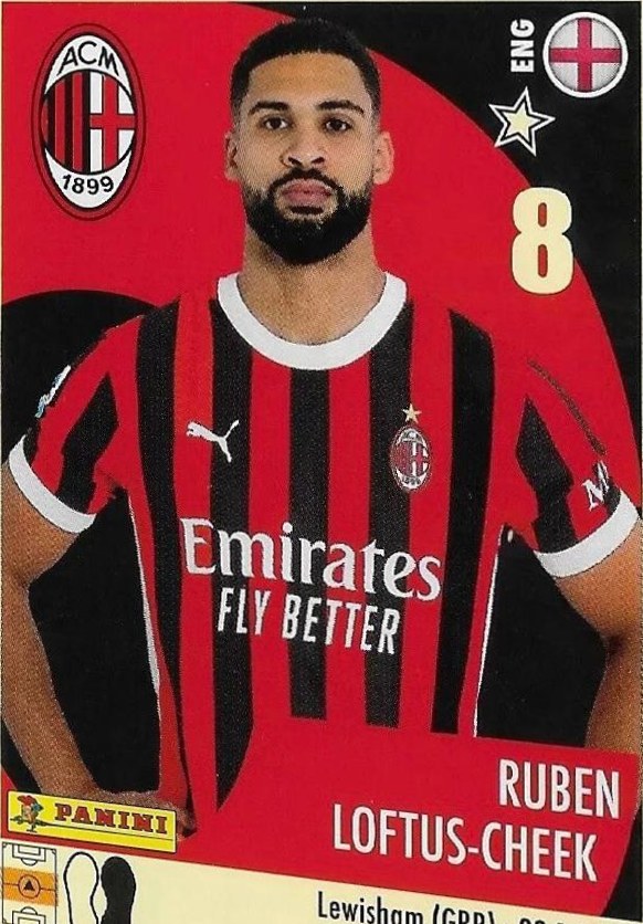 Ruben Loftus Cheek 2024 Panini Calciatori Stickers