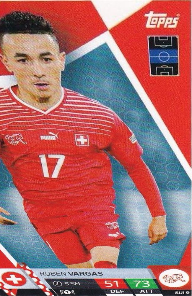 Ruben Vargas 2024 Topps Match Attax UEFA EURO