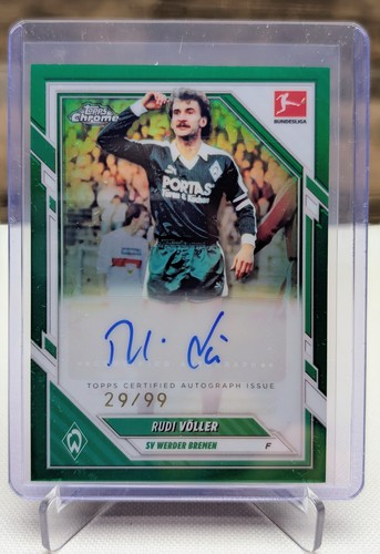Rudi Völler 2025 Topps Bundesliga Chrome Green /99