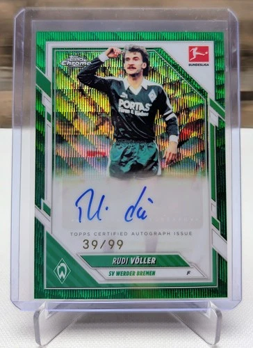Rudi Völler 2025 Topps Chrome Green Wave /99