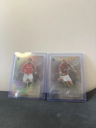 Ryan Giggs & Rio Ferdinand 2025 Topps Chrome Lightning Chrome /25