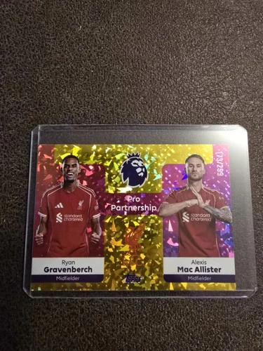 Ryan Gravenberch and Alexis Mac Allister 2026 Topps Premier League 173/299
