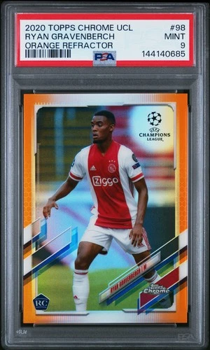 Ryan Gravenberch 2020 Topps Chrome Champions League Orange Refractor /25
