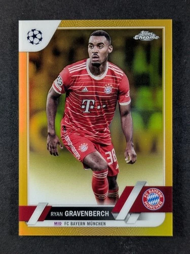 Ryan Gravenberch 2022 Topps Chrome Gold Refractor 21/50