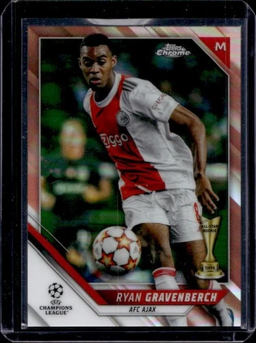 Ryan Gravenberch 2021 Topps Chrome Rose Gold Refractor /125