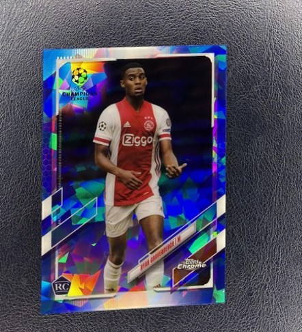 Ryan Gravenberch 2020 Topps Chrome UCL Sapphire Edition