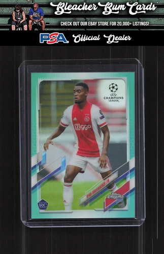 Ryan Gravenberch 2020 Topps Chrome UEFA Champions League Aqua /199