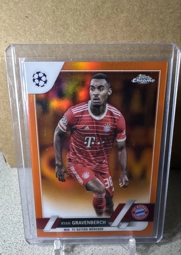 Ryan Gravenberch 2022 Topps Chrome UEFA Club Competitions Orange /25