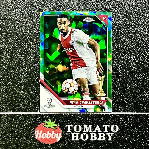 Ryan Gravenberch 2021 Topps Cromo Zafiro UEFA Green Refractor /75