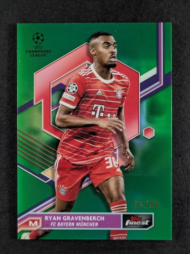 Ryan Gravenberch 2023 Topps Finest Green Refractor /99