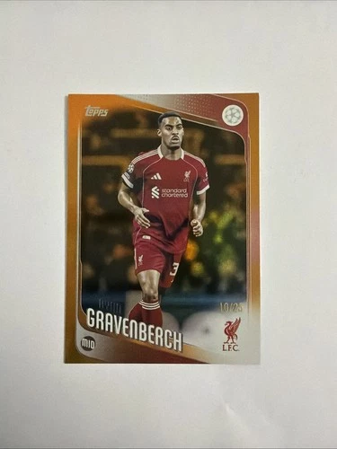Ryan Gravenberch 2025 Topps Flagship Orange /25