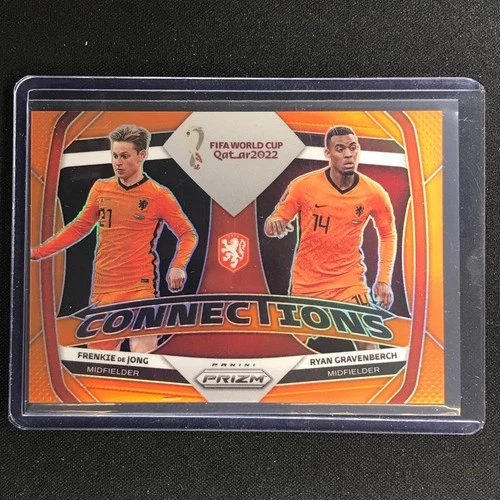 Ryan Gravenberch / Frenkie de Jong 2022 Panini Prizm Orange /25