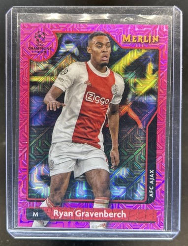 Ryan Gravenberch 2021 Topps Merlin Chrome Pink Refractor /275