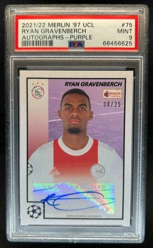 Ryan Gravenberch 2021 Topps Merlin Heritage Purple /25