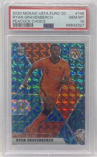Ryan Gravenberch 2021 Panini Mosaic Peacock Prizm