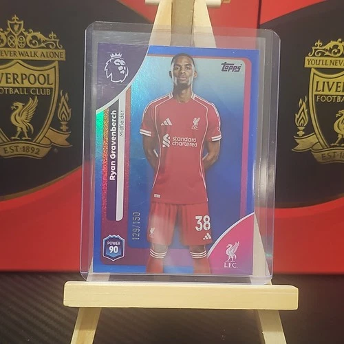 Ryan Gravenberch 2025 Topps Premier League Blue 129/150