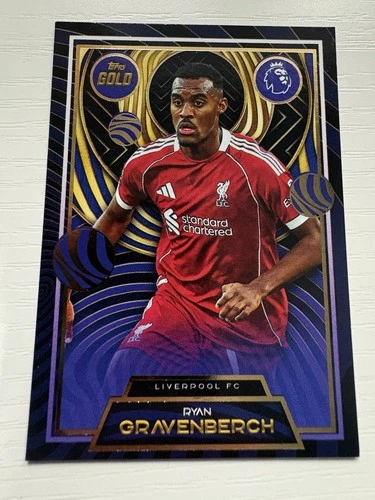 Ryan Gravenberch 2025 Topps Premier League Gold
