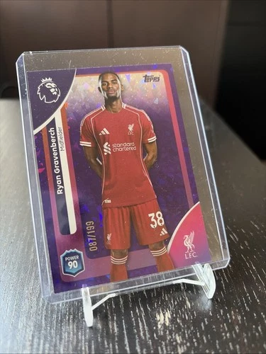 Ryan Gravenberch 2025 Topps Premier League Purple Foil /199